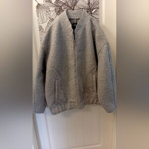 Gray Zip-Up Jacket